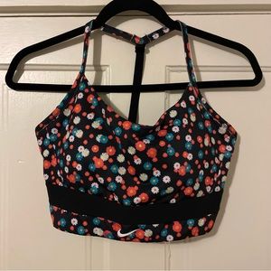 Nike Floral Sports Bra - Size Large